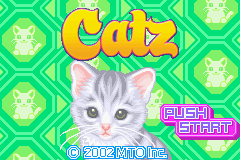 Catz title screen for GameBoy Advance